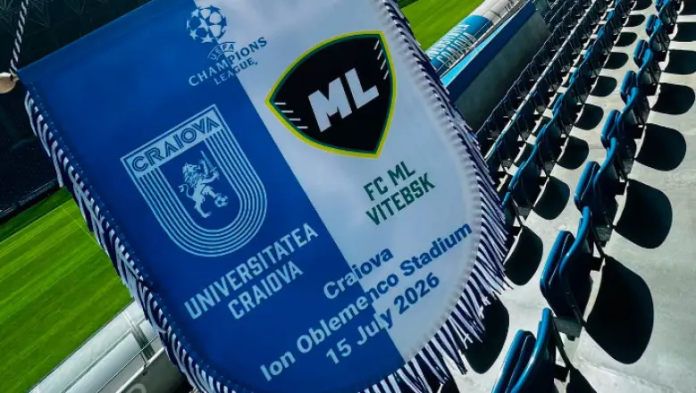 Craiova, calificare chinuită în Champions League: oltenii au trecut de ML Vitebsk abia în minutul 90+1, prin Bancu